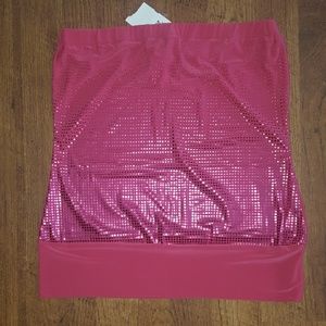 Brand New Vanity Pink Tube Top sz S (runs big) NWT